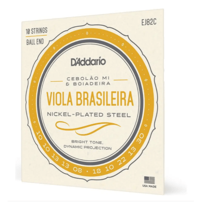 Encordoamento Viola Caipira D'Addario EJ82C Cebolão Mi Boiadeira Bolinha