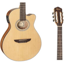 Violão Hofma Nylon c/afinador Tampo Abeto Lateral Teca HMN-298