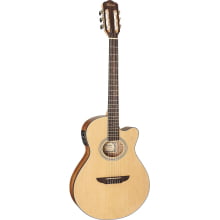Violão Hofma Nylon c/afinador Tampo Abeto Lateral Teca HMN-298