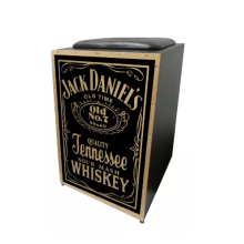 Cajon JAGUAR Eletroacústico K2 Pro - MODELO: PB 005EQ(Jack Daniels)