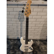 Contra Baixo 4 cordas Malibu Jazz Bass JB-1 - COR: WH(Branco), ESCUDO: Branco 