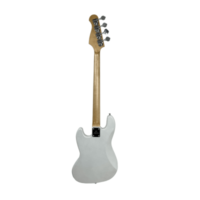 Contra Baixo 4 cordas Malibu Jazz Bass JB-1 - COR: WH(Branco), ESCUDO: Branco 