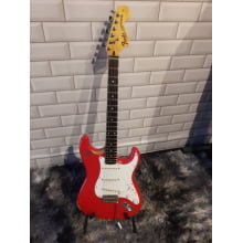 Guitarra Fender Stratocaster Japonesa 69 Edition Relic, Captação  DiMarzio   e Ferragens Gotoh  cor: Vermelho Ferrari  Semi-Nova