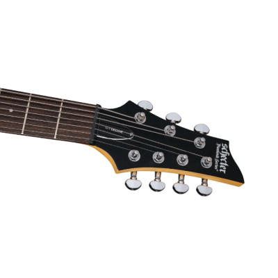 Guitarra Schecter C-7 Deluxe Satin Black 7 Cordas #437 Idn