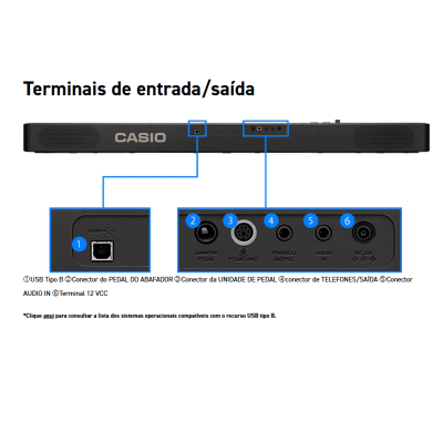 Piano Digital Casio CDP-S160 BK — 88 Teclas Pesadas, NFe e Garantia