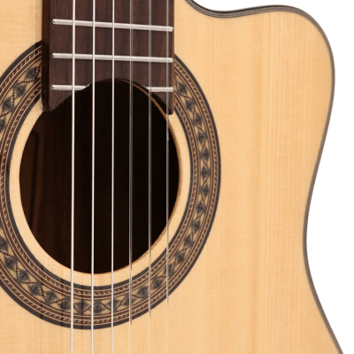 Violao Eletroacustico Classico Zellmer Primevo Spruce Cutaway Brilhante 2108