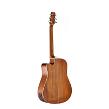 Violão Malibu Aço Folk Fuji Plus Tampo Sólido Mogno VFFJP  Com Efeitos Reverb, Chorus e Delay