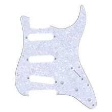 Escudo p/Guitarra Strato SSS - COR: White Pearl 4PLY cod.739