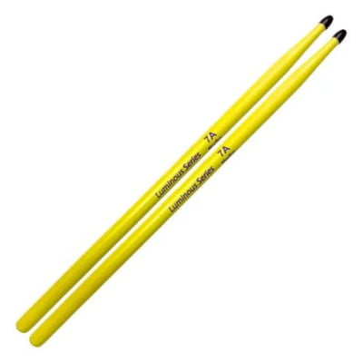 Baqueta LUMINOUS - MODELO: Ponta Nylon, MEDIDA: 7A, COR: Amarela