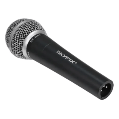 Microfone Dinâmico Vocal Skypix M-58 com Cabo