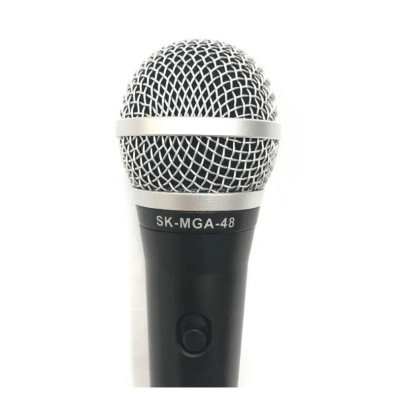 Microfone Dinâmico Vocal Skypix SK-MGA48 com Cabo