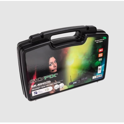 Microfone Skypix UHF (160freq) Headset/Headsedt MH-02D  