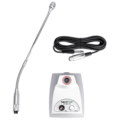 Microfone Gooseneck com Fio Skypix SK-MC123 de Mesa