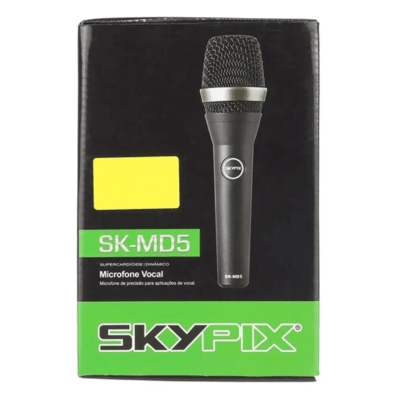 Microfone Dinâmico Vocal Skypix SK-MD5 com Cabo